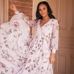 South of France Floral Dress